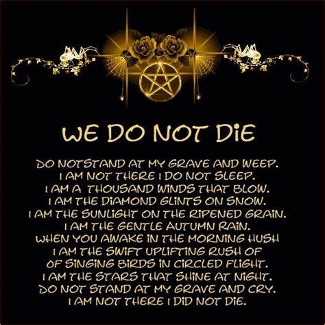 Wiccan memorial verse